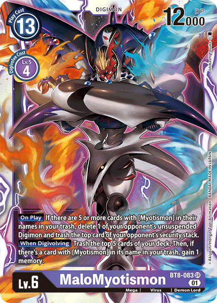 BT8-083SR MaloMyotismon - Volution Cards and Collectables