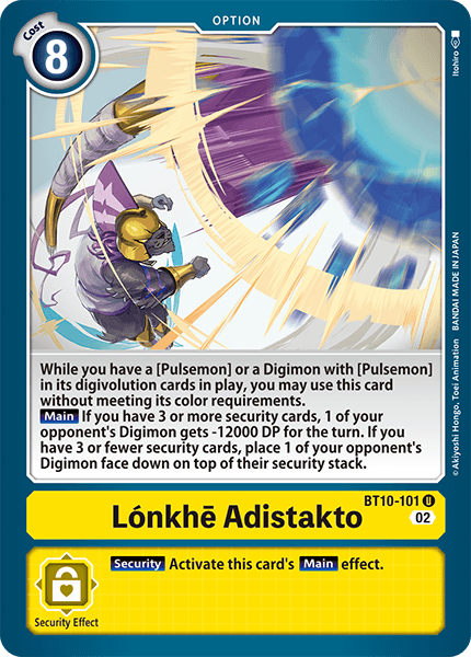 BT10-101UC Lónkhē Adistakto - Volution Cards and Collectables