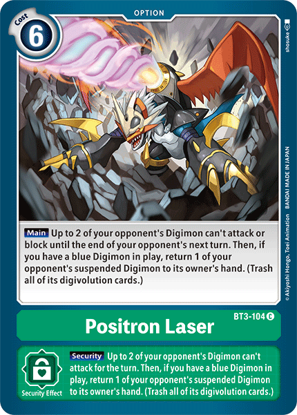 BT3-104C Positron Laser - Volution Cards and Collectables