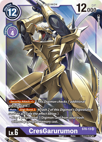 ST6-13SR CresGarurumon - Volution Cards and Collectables