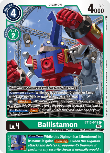 BT10-049C Ballistamon - Volution Cards and Collectables