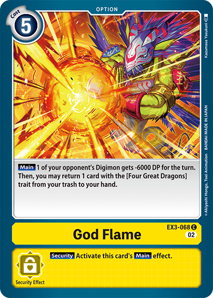 EX3-068C God Flame - Volution Cards and Collectables