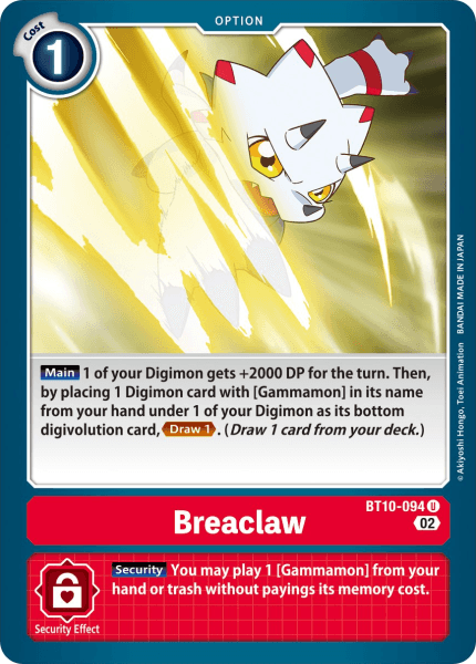 BT10-094UC Breaclaw - Volution Cards and Collectables