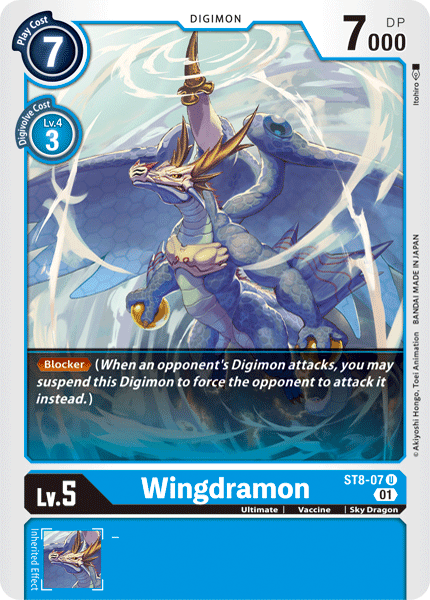 ST8-07UC Wingdramon - Volution Cards and Collectables