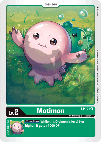 ST4-01UC Motimon - Volution Cards and Collectables