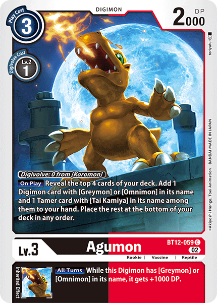 BT12-059C Agumon