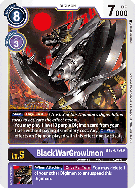 BT5-079R BlackWarGreymon - Volution Cards and Collectables