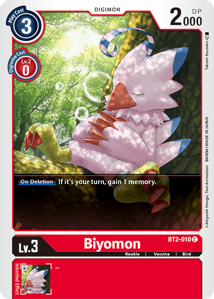 BT2-010C Biyomon - Volution Cards and Collectables