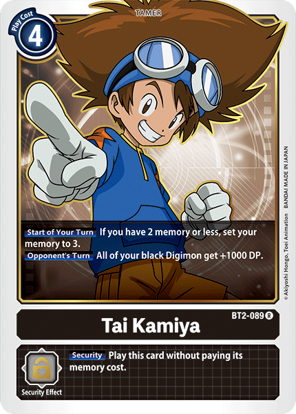 BT2-089R Tai Kamiya - Volution Cards and Collectables