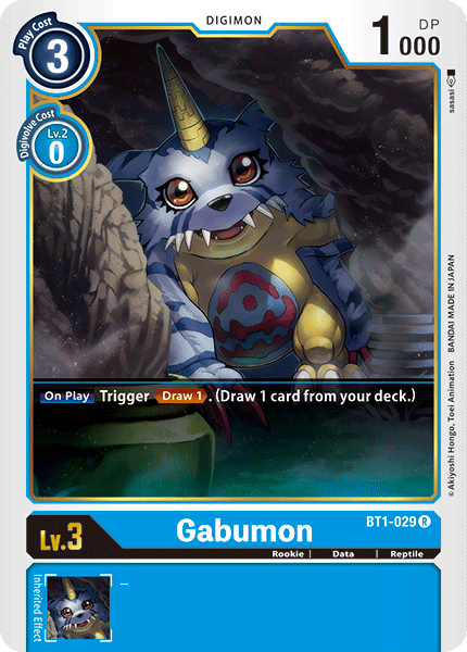 BT1-029R Gabumon - Volution Cards and Collectables