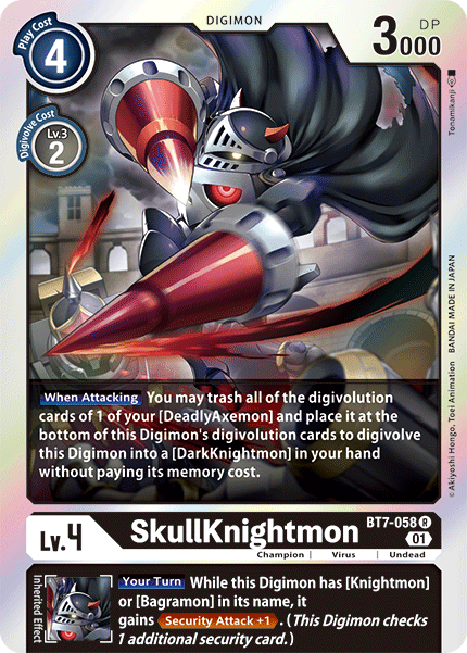 BT7-058R SkullKnightmon - Volution Cards and Collectables