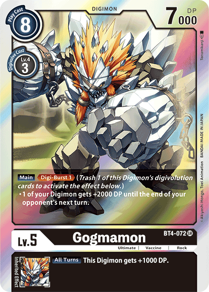 BT4-072SR Gogmamon - Volution Cards and Collectables