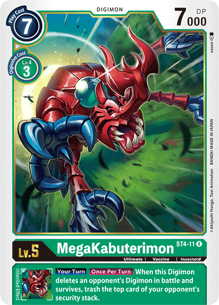 ST4-11R MegaKabuterimon - Volution Cards and Collectables