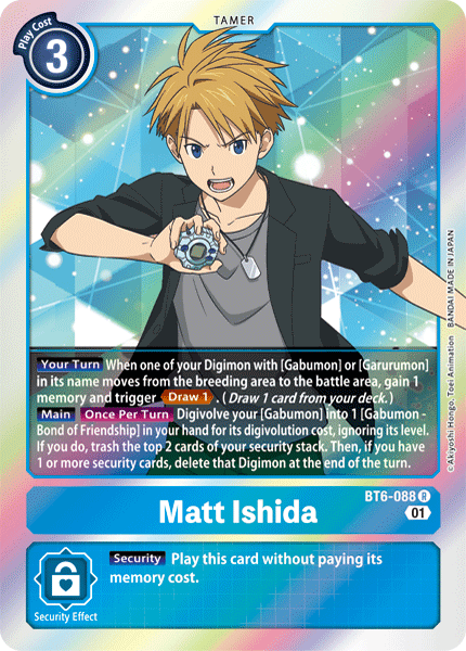 BT6-088R Matt Ishida - Volution Cards and Collectables