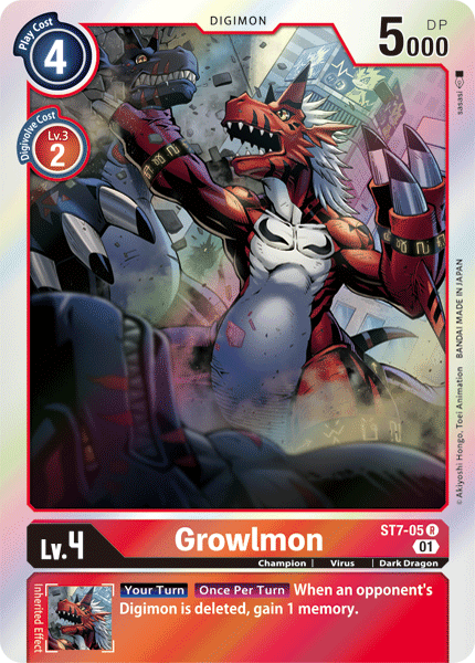 ST7-05R Growlmon - Volution Cards and Collectables