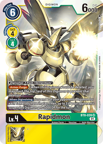 BT8-039SR Rapidmon - Volution Cards and Collectables