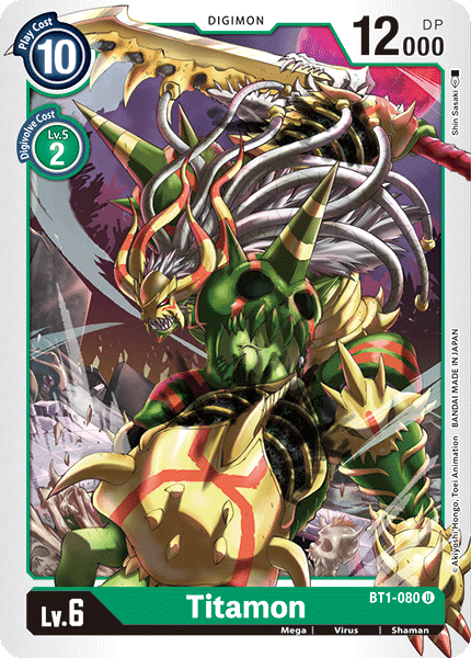 BT1-080UC Titamon - Volution Cards and Collectables