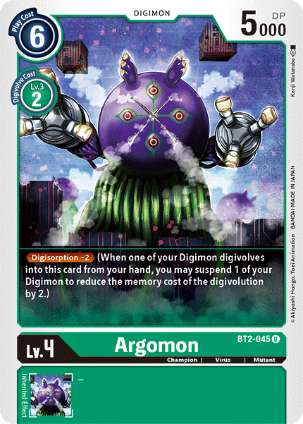 BT2-045UC Argomon - Volution Cards and Collectables